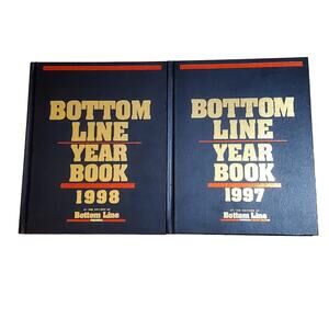 Vtg Bottom Line Year Book 1997 1998 HC Lot of 2